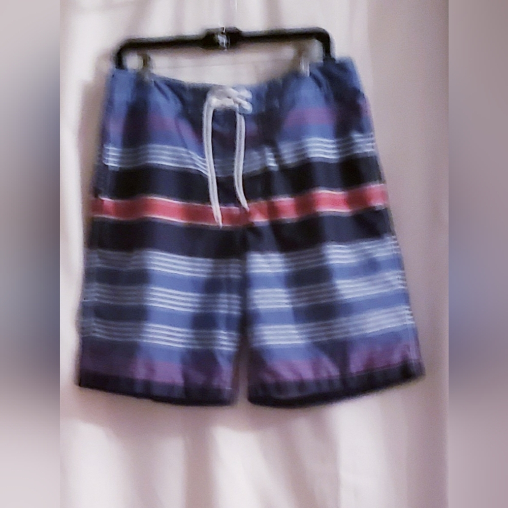 GAP Board Shorts Blue and Red Swimwear